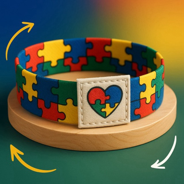 Pulseira Quebra-Cabeça Símbolo Autismo Autistas em Oferta na Shopee