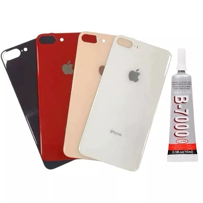 Tampa Traseira IPhone 8 Plus De Vidro COM FURO MAIOR + Cola