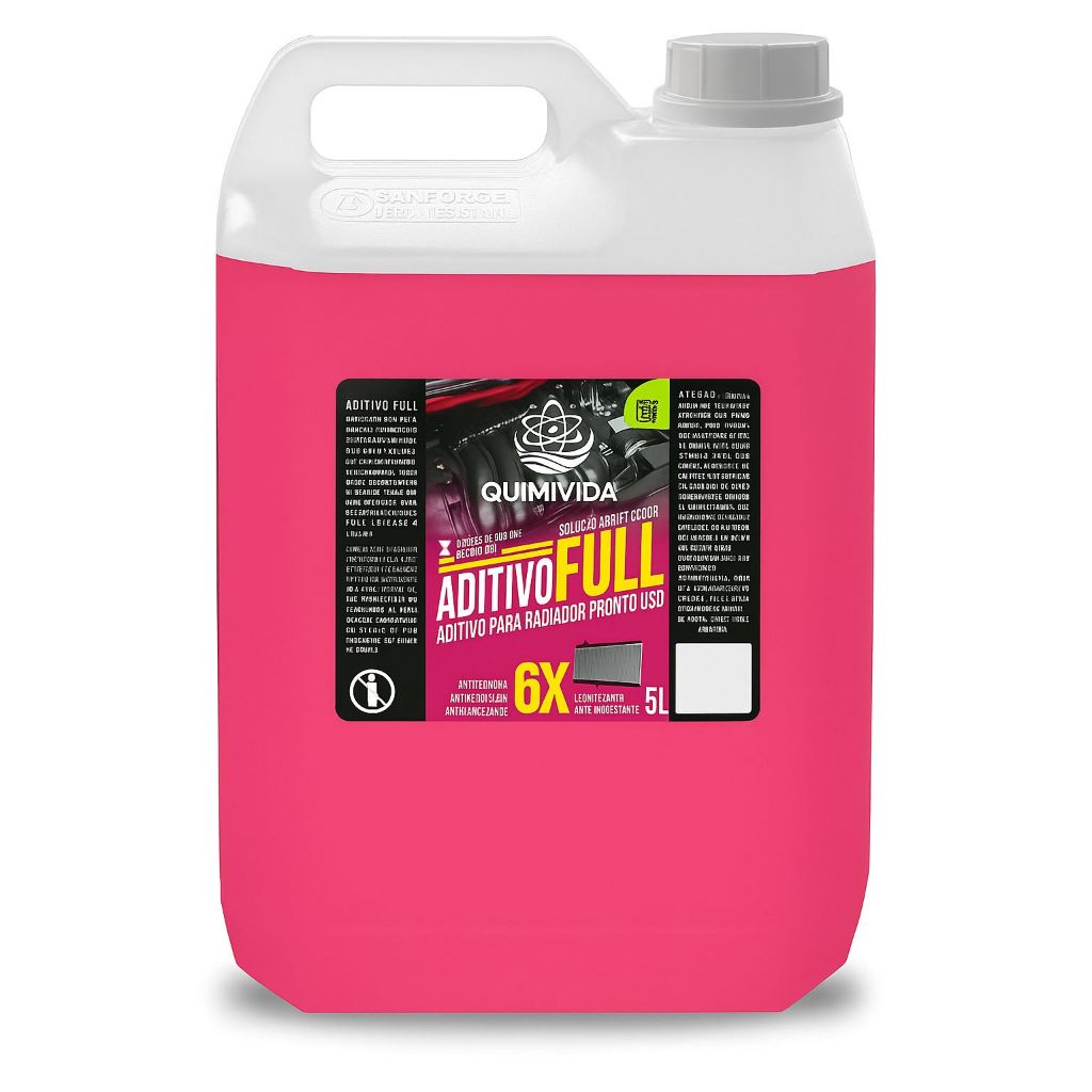 Aditivo para Radiador Quimivida Full Pronto Uso 5L – Proteção 6x Mais Eficiente em Oferta na Shopee