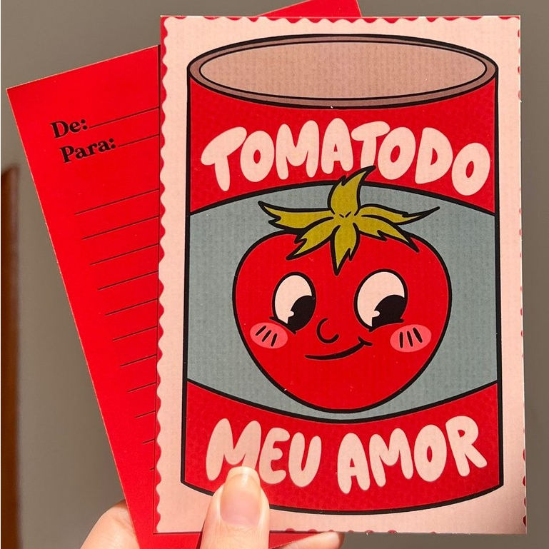 Cartão Hippie Tomatodo meu Amor