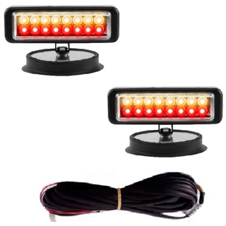 Sinaleira Asa Delta Sinaleira Led Led Cabo 7mt Imã Guincho Reboque caminhão plataforma em Oferta na Shopee