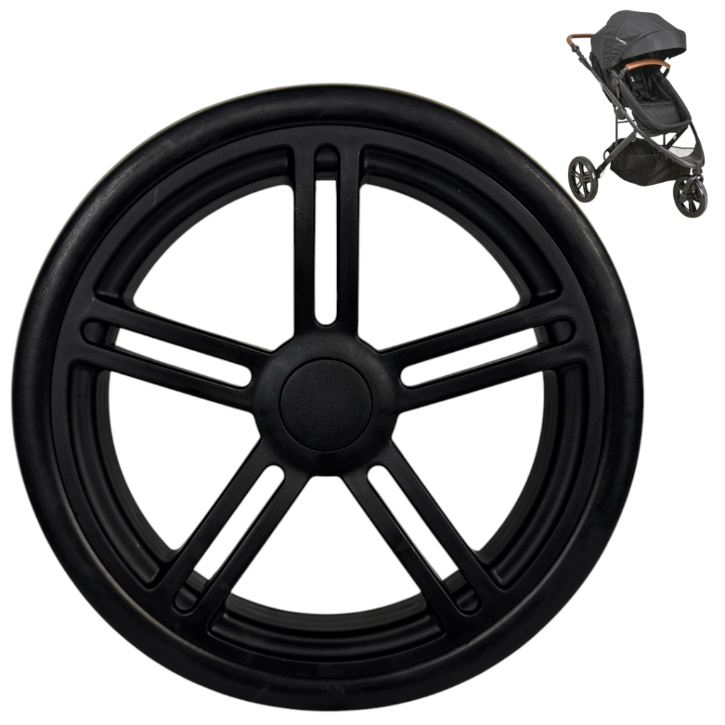RODA TRASEIRA PRETA PARA CARRINHO DE BEBÊ TREK KIDDO