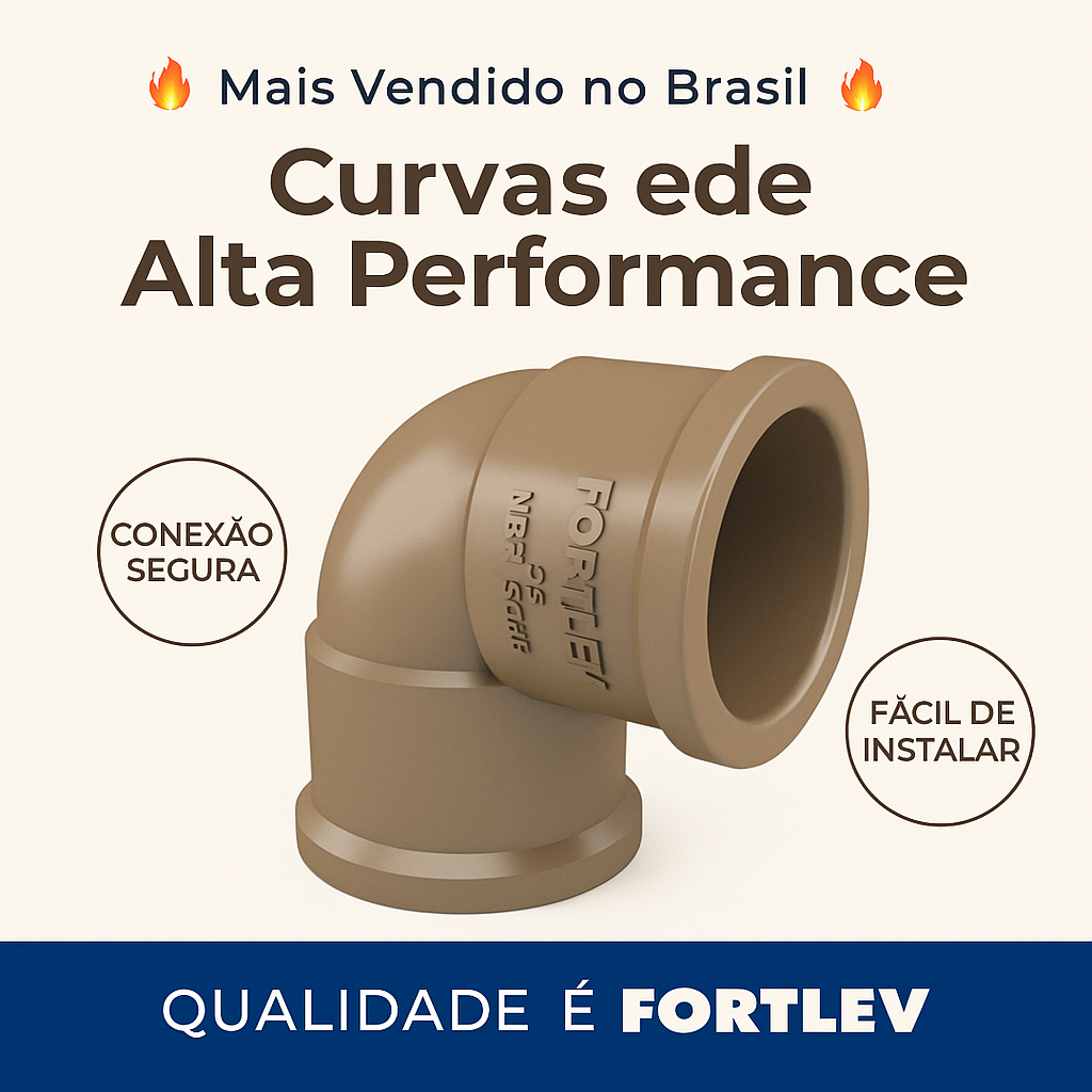 Joelho Soldável 90° 25MM - Fortlev