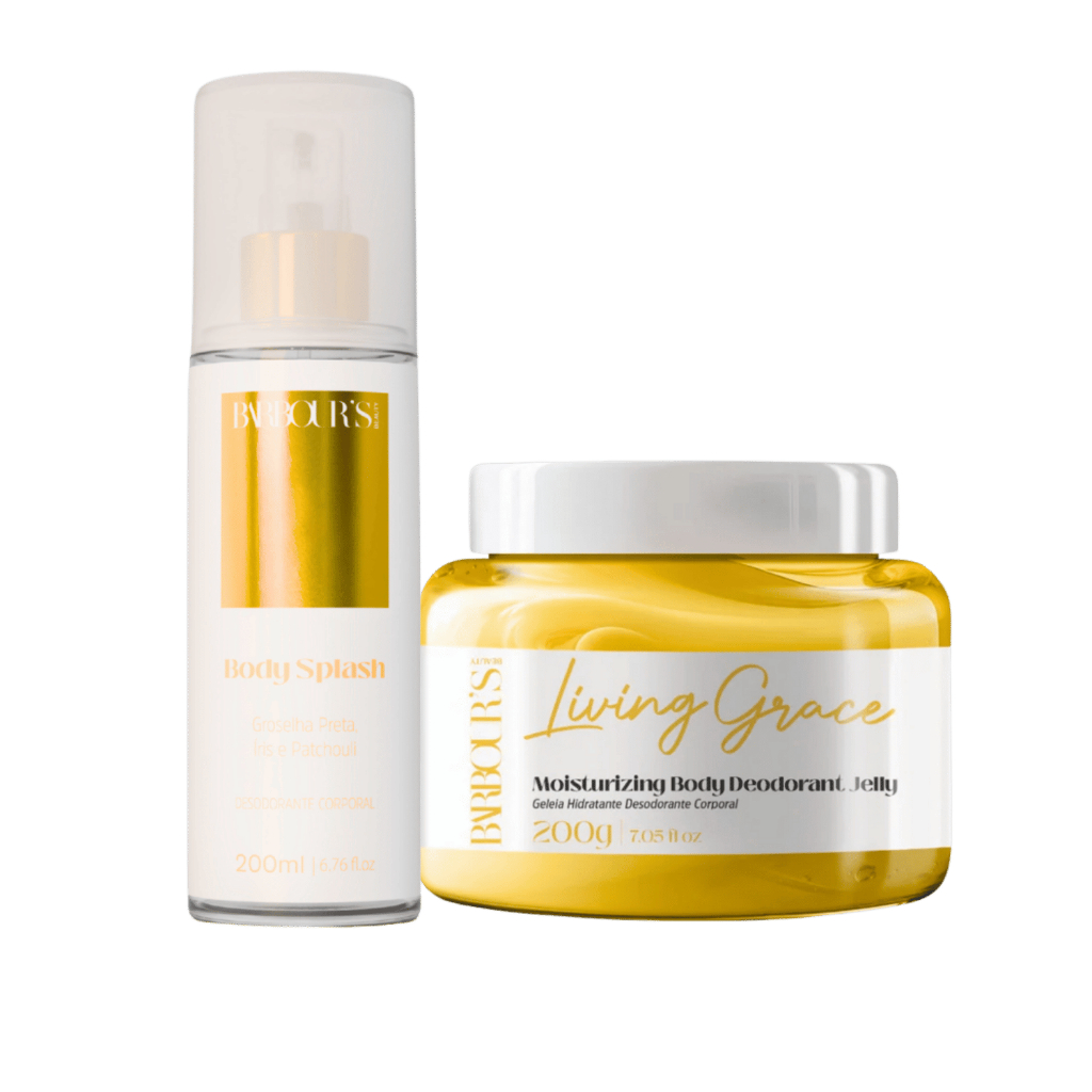 Kit Body Splash e Geleia Hidratante Corporal Living Grace Barbour's Beauty em Oferta na Shopee
