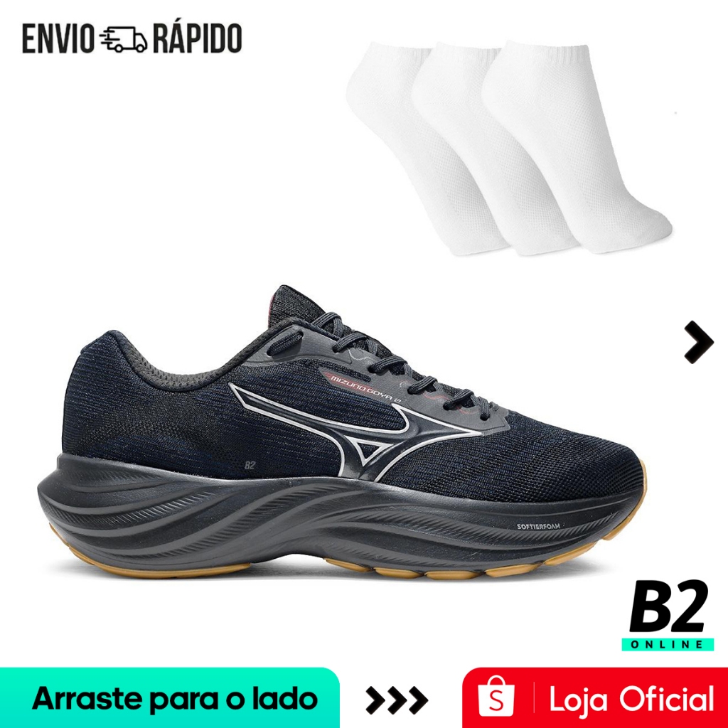 Tênis Mizuno Goya 2 Masculino + 3 Pares de Meias Original Com Nota Fiscal e Garantia em Oferta na Shopee