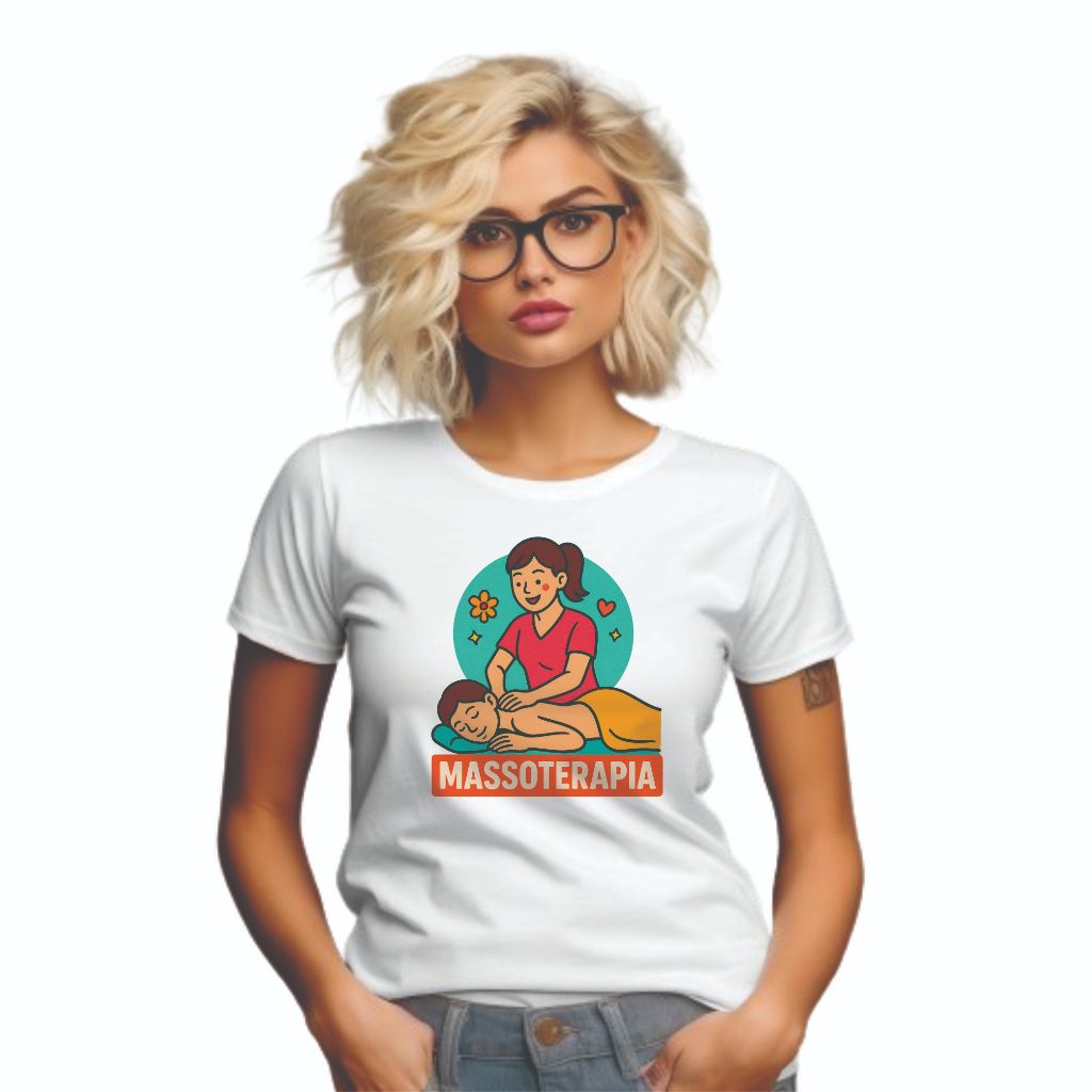 Camiseta Profissões Massoterapia, estética