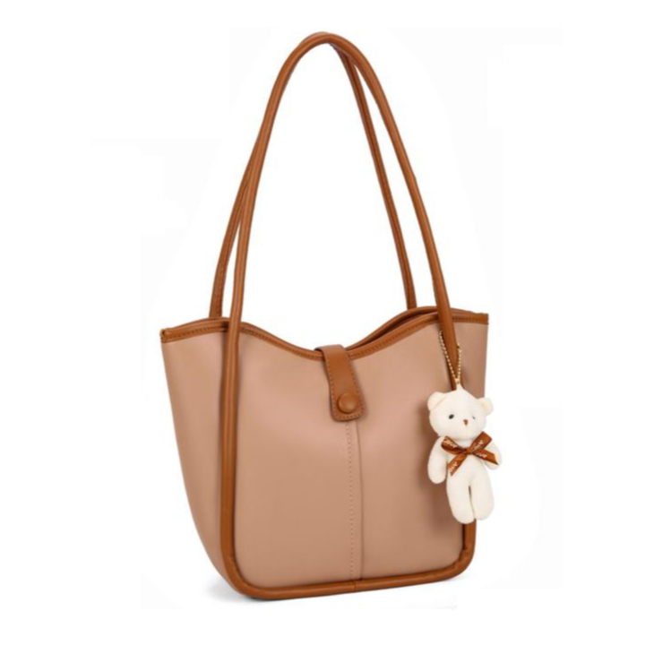 Bolsa TOTE Feminina Com Alça Lateral Transversal Faixa de Mão De Couro PU TM9094 LING em Oferta na Shopee