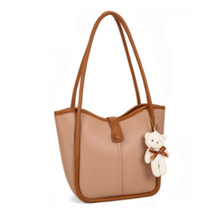 Bolsa TOTE Feminina Com Alça Lateral Transversal Faixa de Mão De Couro PU TM9094 LING em Oferta na Shopee