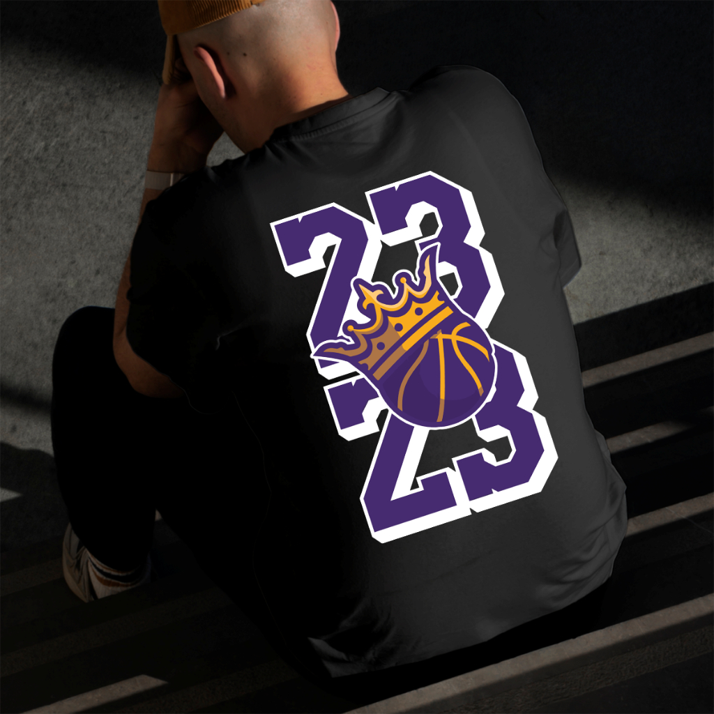 Camiseta Masculina Estampada Basquete 100% Algodão Estilo Conforto Diário Do Tamanho P ao GG