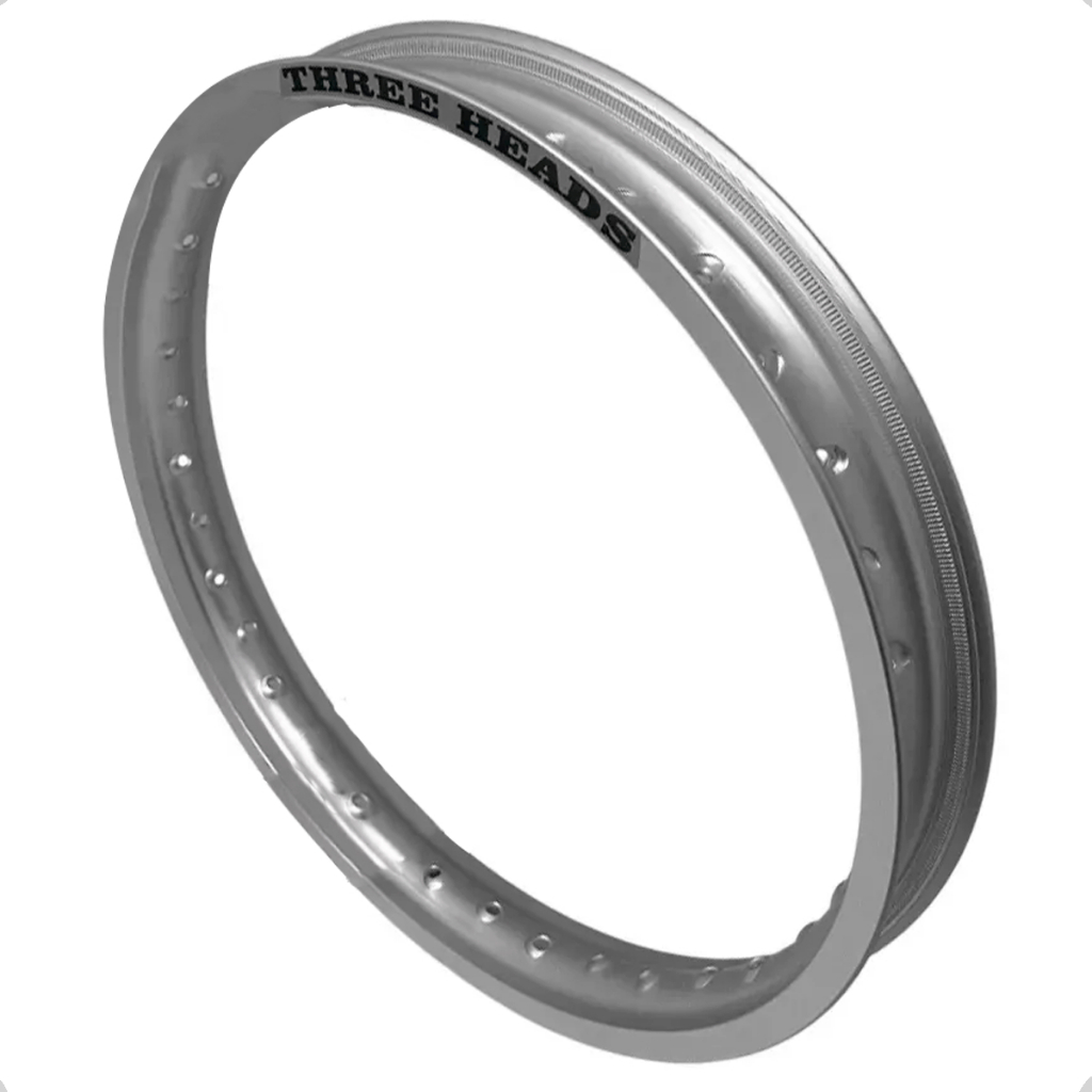 Aro Traseiro Alumínio Jateado Three Heads Titan Fan Ybr Aro Medida 18x1.85