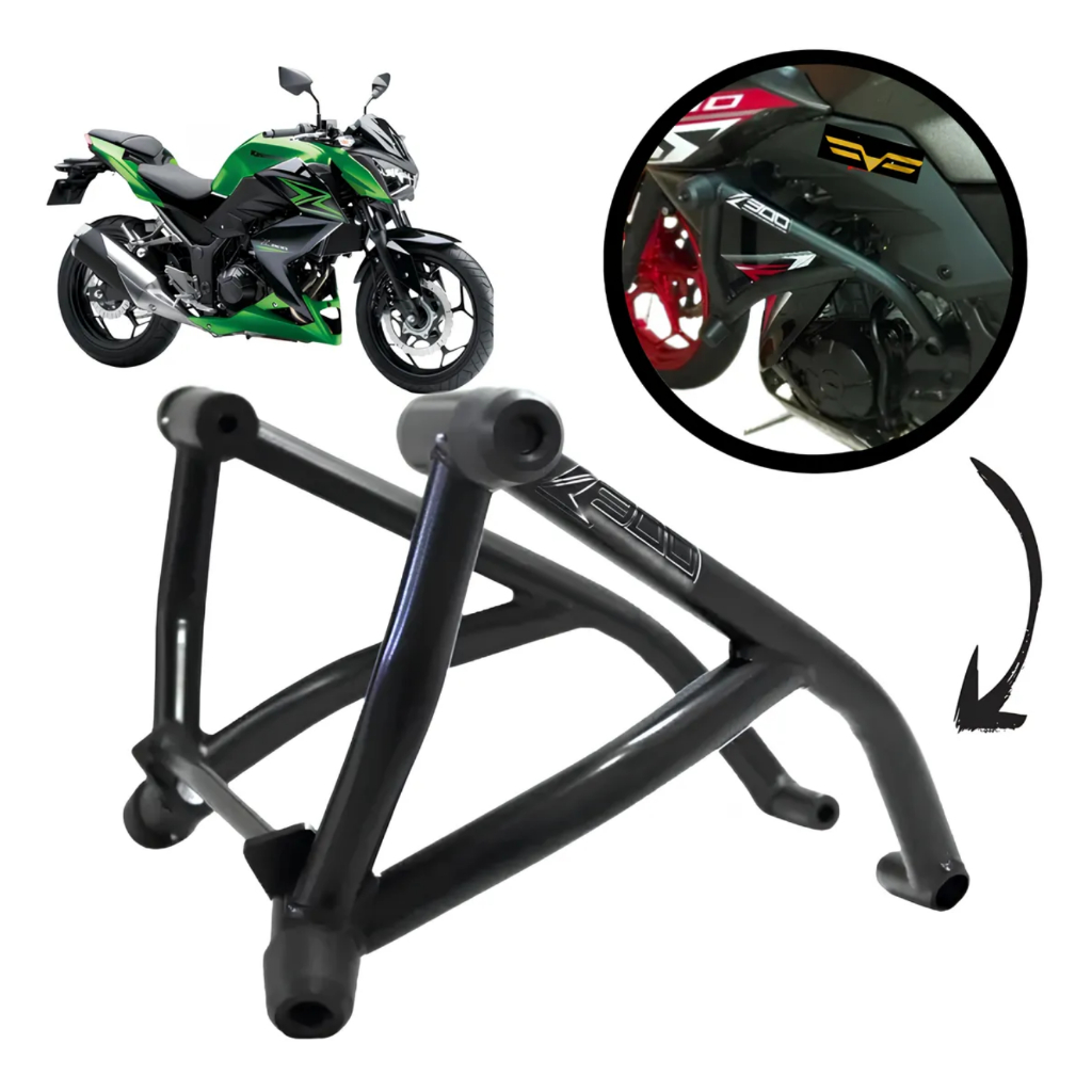 Protetor Motor Carenagem Kawasaki Z300 2015 A 2019 Stunt Race Stunt Cage