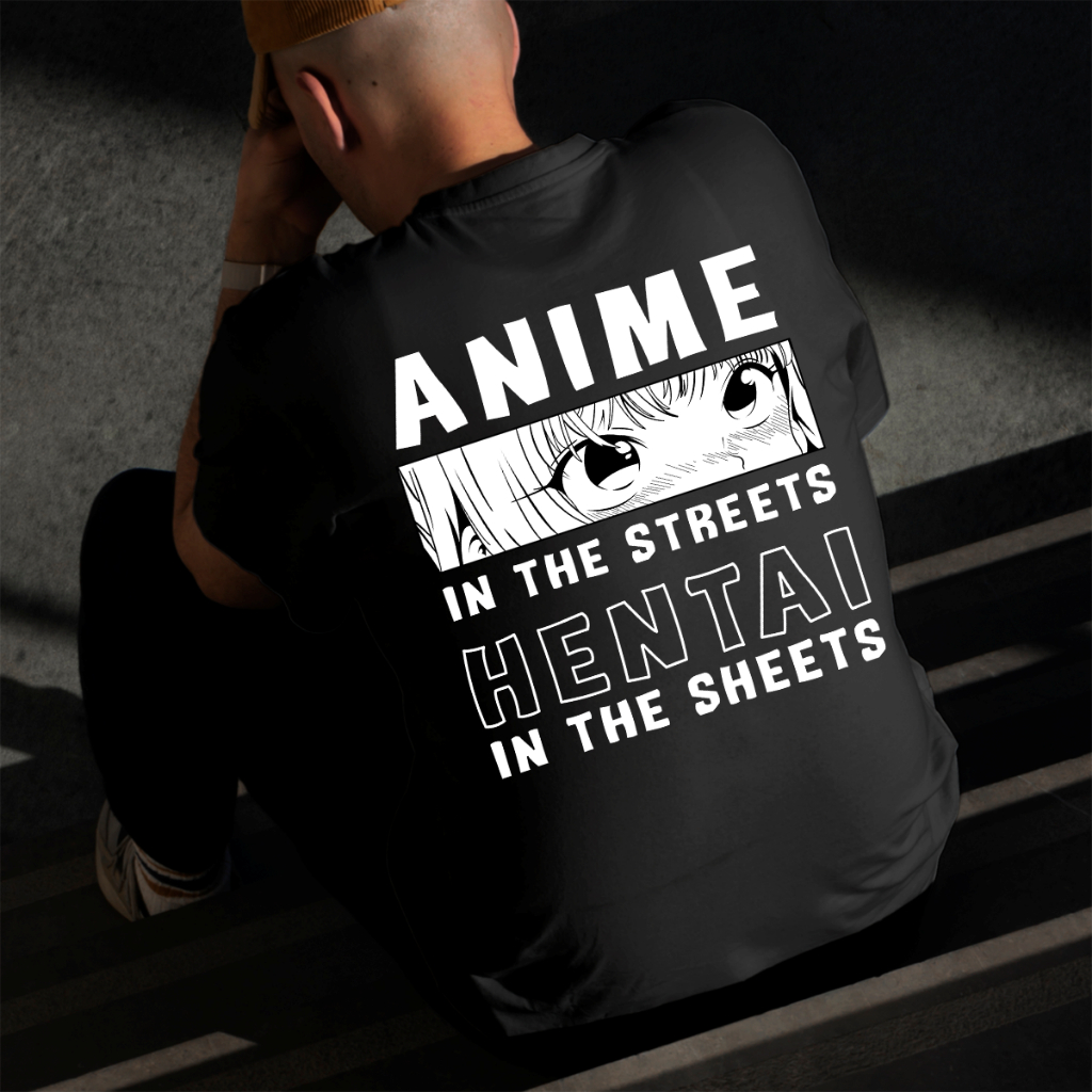 Camiseta Masculina Estampada Hentai 100% Algodão Estilo Conforto Diário Do Tamanho P ao GG