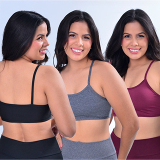 Kit 3 Top Alcinha Fitness Sem Bojo Feminino Academia em Oferta na Shopee