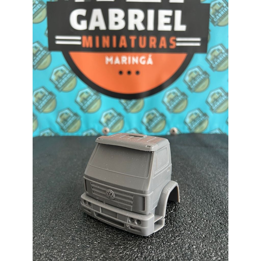 Cabine resina 3D VW- Fuscão miniatura escala 1:32