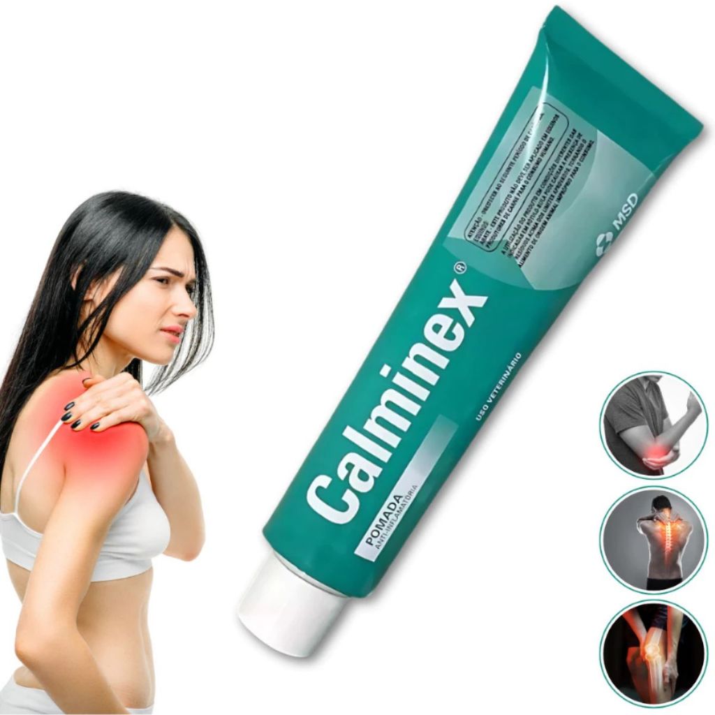 Pomada Anti-Inflamátoria Dores Musculares Calminex 30Gr