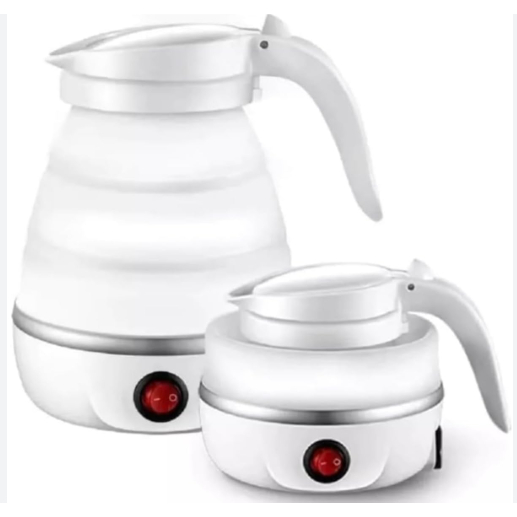 Chaleira Dobrável Para Viagem Silicone 110V Jarra Elétrica Portátil Automática 600ml em Oferta na Shopee