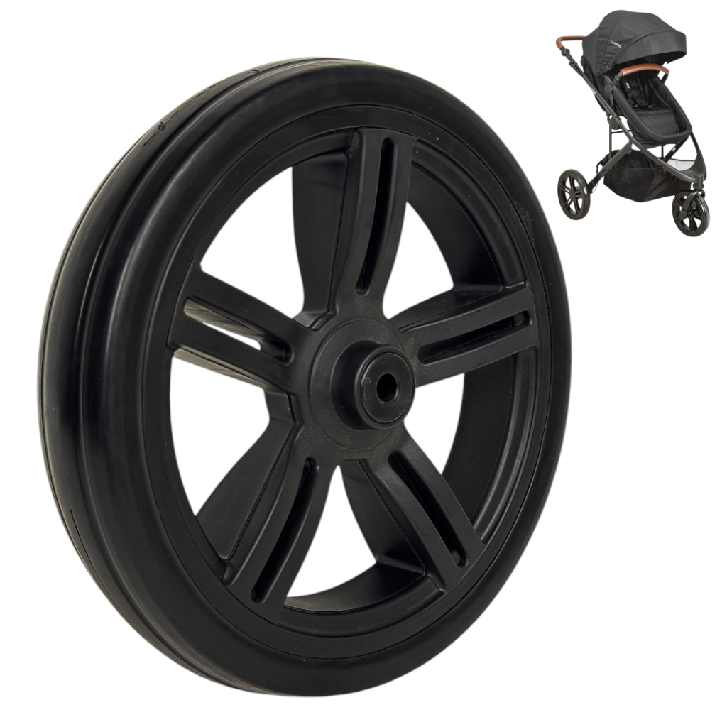 RODA DIANTEIRA PRETA PARA CARRINHO DE BEBE TREK KIDDO