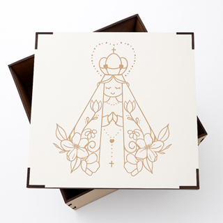 Caixa MDF Personalizada Nossa Senhora 20x20x10cm | Religiosa e Decorativa em Oferta na Shopee