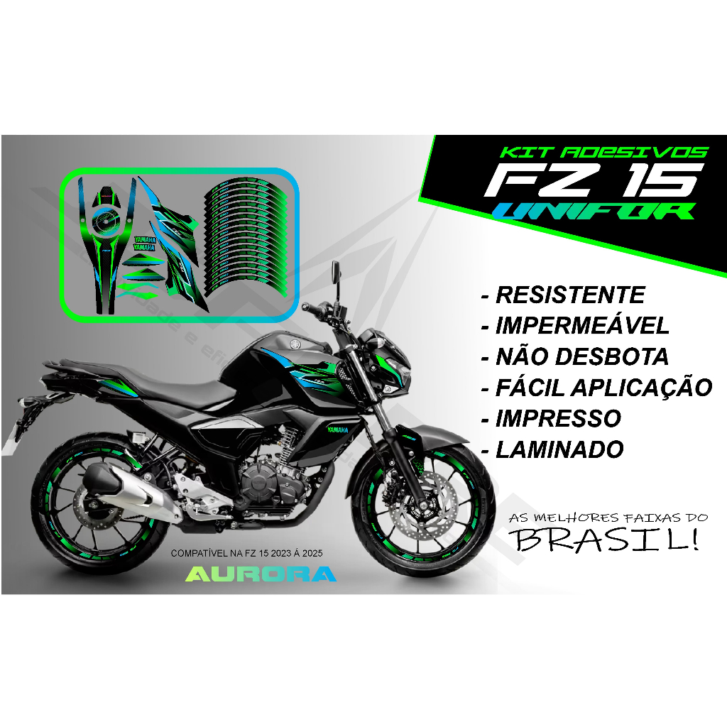 Kit Adesivos FZ 15 - 2023 a 2025- versão unifor em Oferta na Shopee