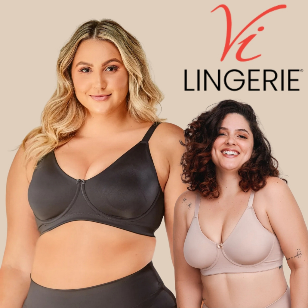 Sutia Plus Size Sustentação Vilingerie Com Aro Moldado Duplo Alca Larga Conforto E Segurança