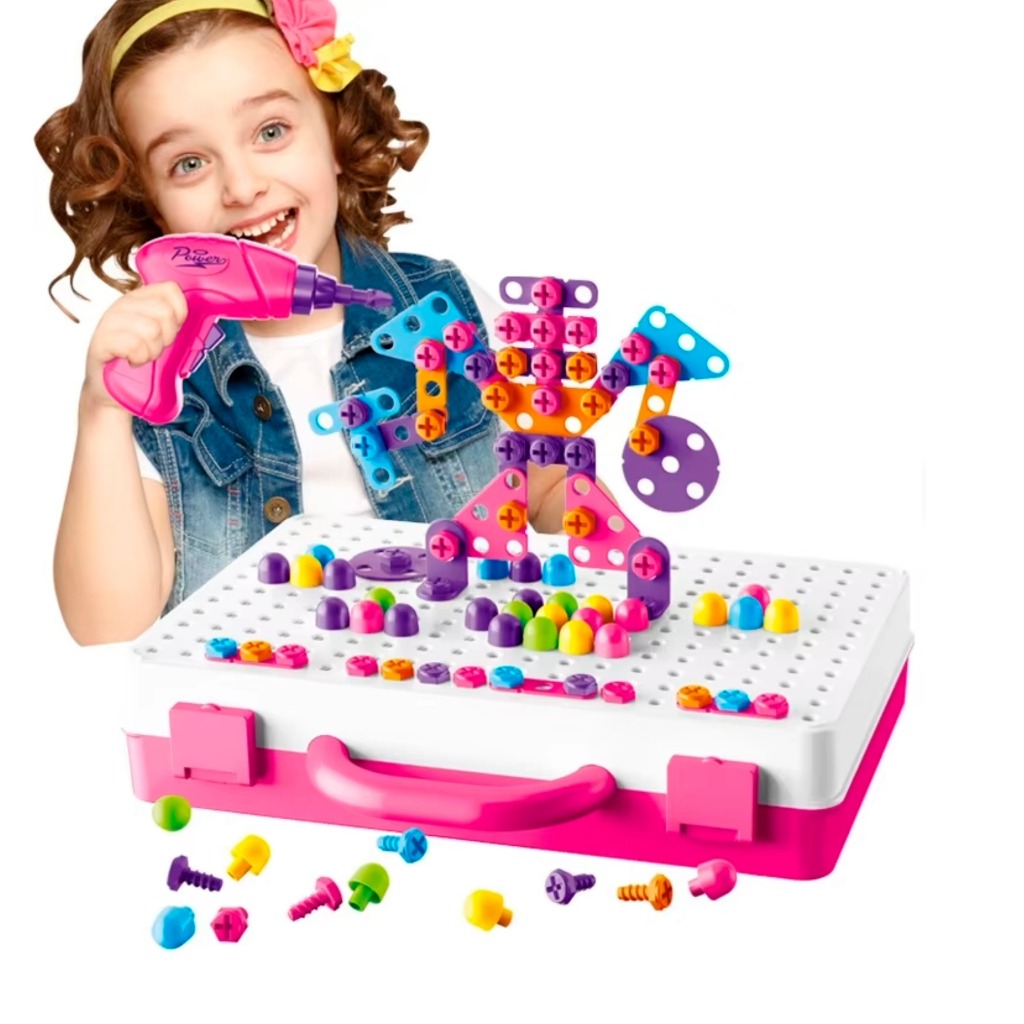 Maleta Parafusadeira 237 Peças | Brinquedo Montar 3 Anos | Presente Criativo em Oferta na Shopee
