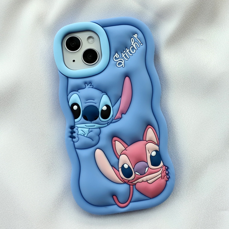 Capa Capinha Stitch De Silicone Para iPhone 7G , 7PLUS , XR ,  11 , 12 , 13 , 14 , 15 PRO e PROMAX em Oferta na Shopee
