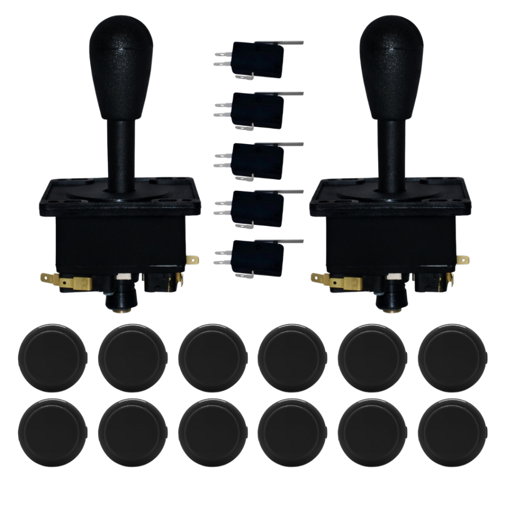 16 Botões 2 Controle Comando Games Fliperama Arcade Bartop