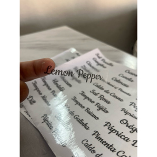 Kit 66 Etiquetas para Temperos e Condimentos | Vinil Resistente e à Prova d’Água em Oferta na Shopee