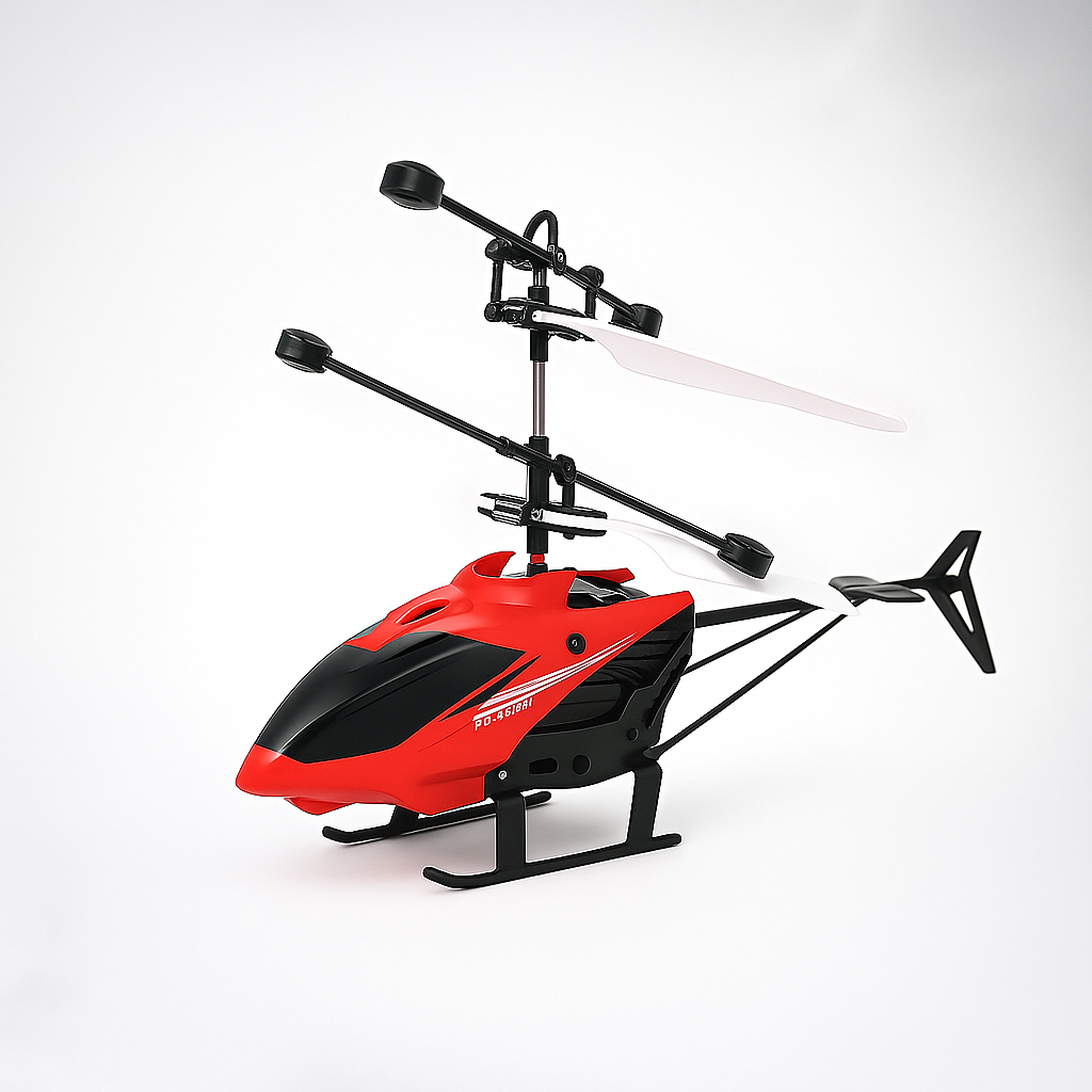 Helicóptero Infantil Recarregável com Controle Remoto 2.4GHz - Brinquedo Divertido e Durável para Crianças