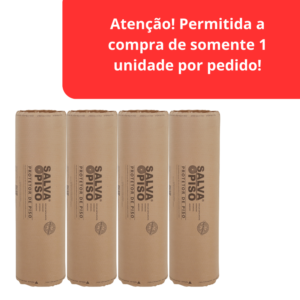 Salva Piso Bobina Proteção Para Sua Obra Construlçao 1x 25m Kit 4