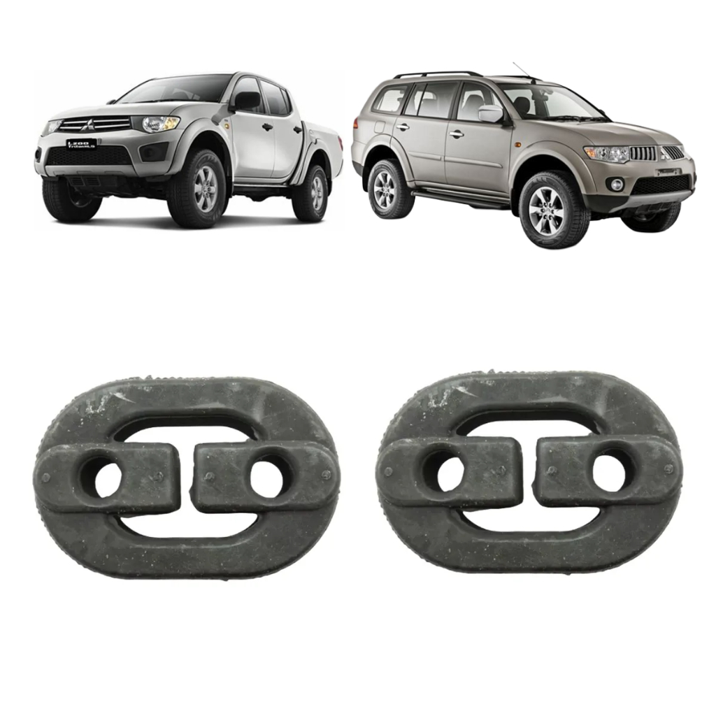 Par Coxim Escapamento L200 Triton 2008 2016 Pajero Dakar Original Mitsubishi