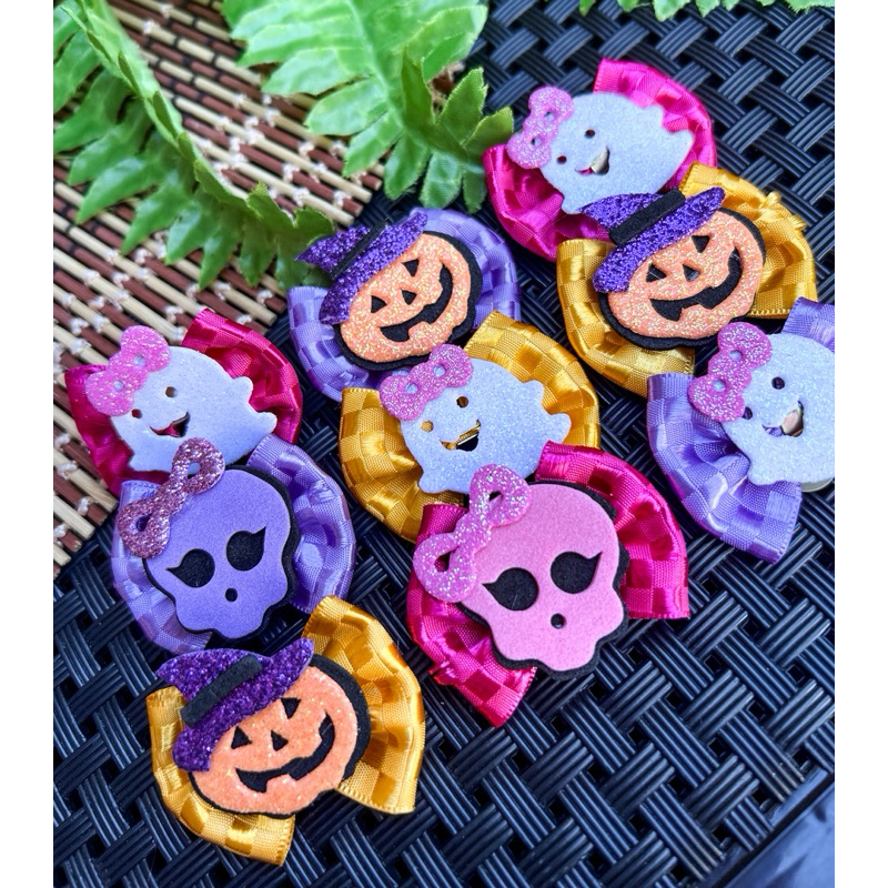 20 unidades laços pet banho & tosa HALLOWEEN - laços pet - pet shop