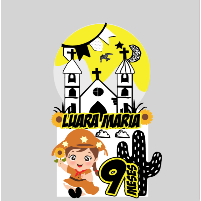 Topo de bolo cangaceiro, cangaceira, sertão, xilogravura, Maria Bonita, Lampião- escolher variação