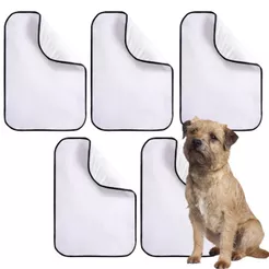 Kits 5/4/3/2/1 Tapetes higiênicos lavável para pet dog xixi gato educador reutilizável