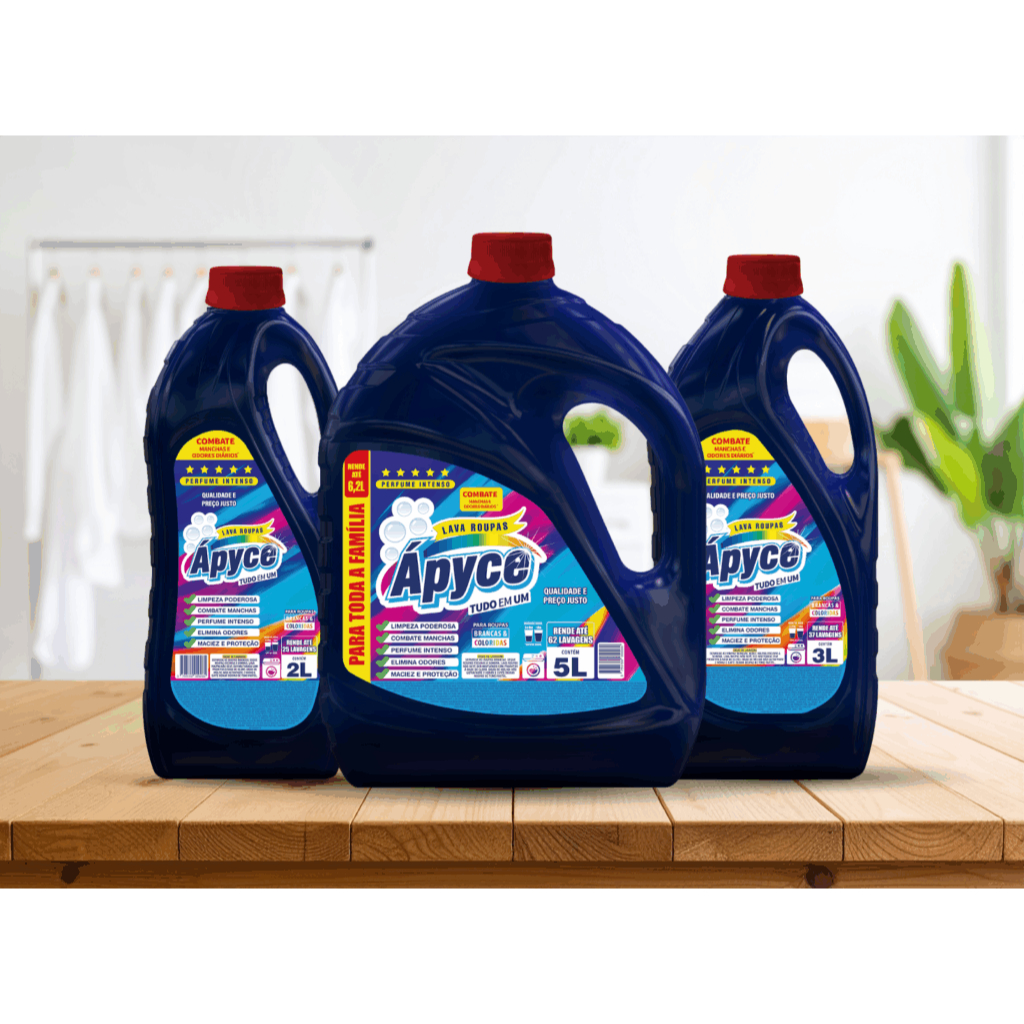 Sabao Liquido Lava Roupas Apyce Concentrado