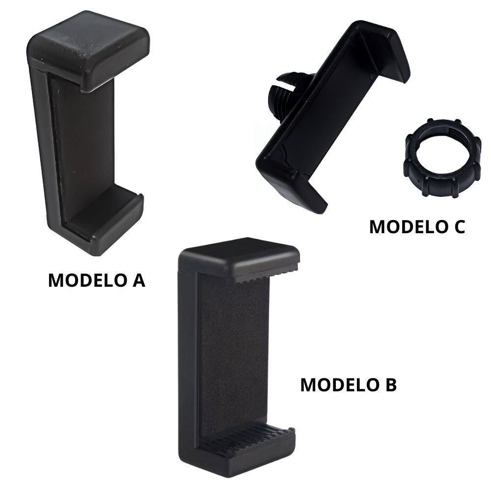 Encaixe Peça Reposição Suporte para Celular Smartphone Selfie Ring Light Preto