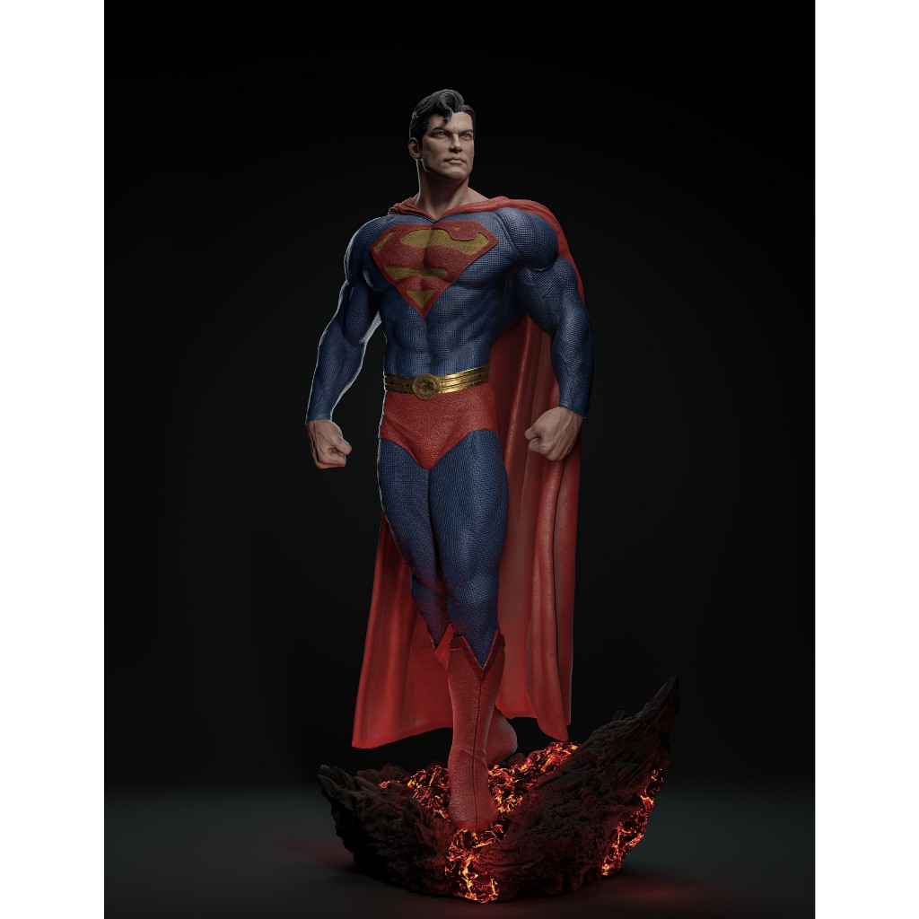 Action Figure Superman - Boneco Colecionável Super-Homem Super-Herói em Resina