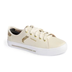 Tênis Moleca Feminino Estilo Casual Confortável 5667-646 Dourado