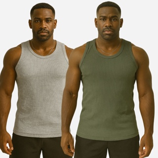 Regata Masculina Americana Canelada Elastano Ribana Academia Camiseta Estilo Hip Hop em Oferta na Shopee