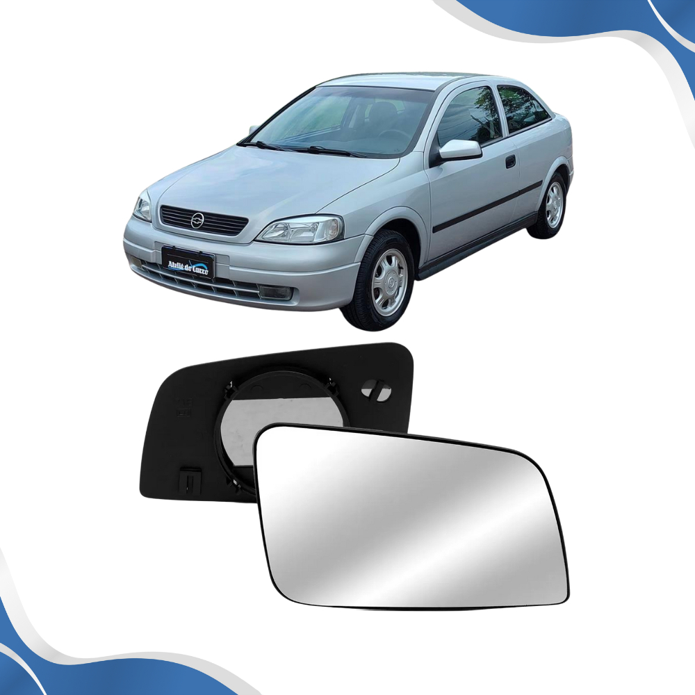 Lente Retrovisor Elétrico Com Base Chevrolet Astra 1999 2000 2001 - Original METAGAL