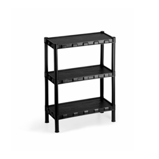 Estante Preta com 3 Prateleiras FLEXA - Ideal para Organização – 418 em Oferta na Shopee