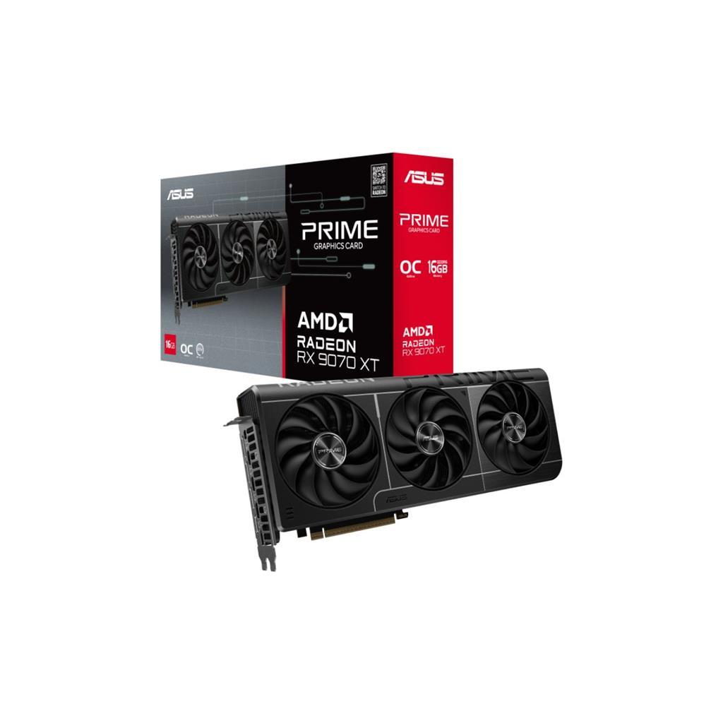 PLACA DE VIDEO AMD RADEON RX 9070 XT OC 16GB ASUS PRIME GDDR6 256 BITS