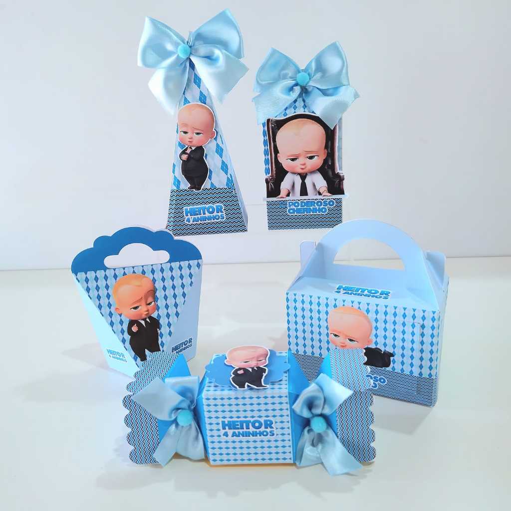 Kit festa O Poderoso Chefinho-Lembrancinhas personalizadas- Caixas personalizadas-Papelaria Personalizada-Lembrancinhas