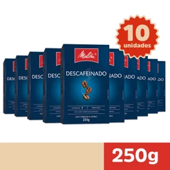 Kit Café Melitta Descafeinado - 10 Unidades 250g