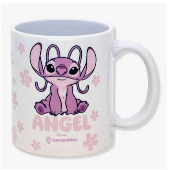 Caneca Pop 350ml Angel - Stich e Angel - Produto Original e licenciado ZonaCriativa