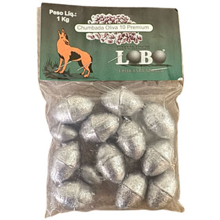 Chumbada para Pesca OLIVA 10 (80 gramas) - 1 Kg