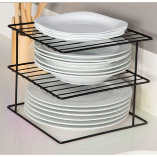 Suporte para Pratos Organizador de Armário 2 andares Aramado Cozinha em Oferta na Shopee