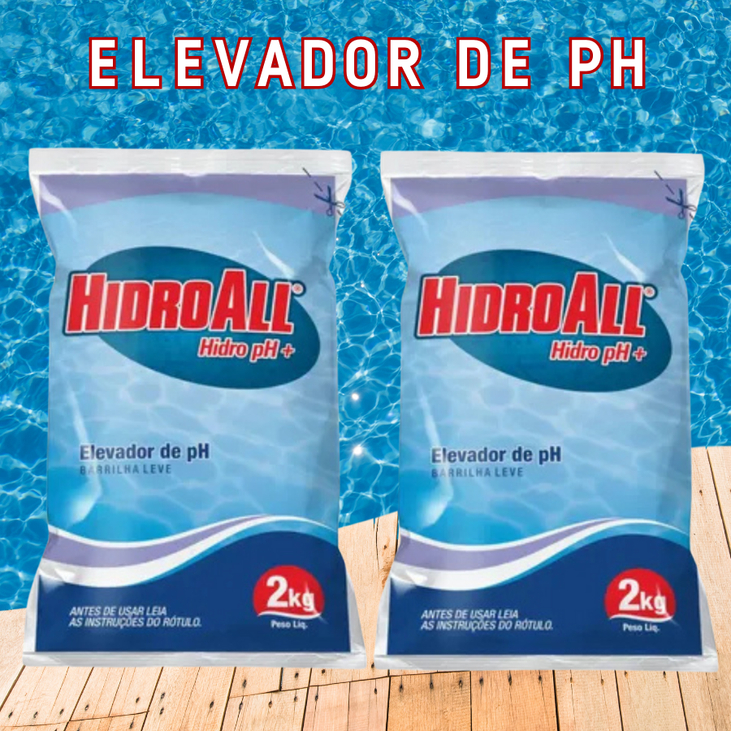 Barrilha Leve Hidroall 2kg – Elevador de pH para Piscina