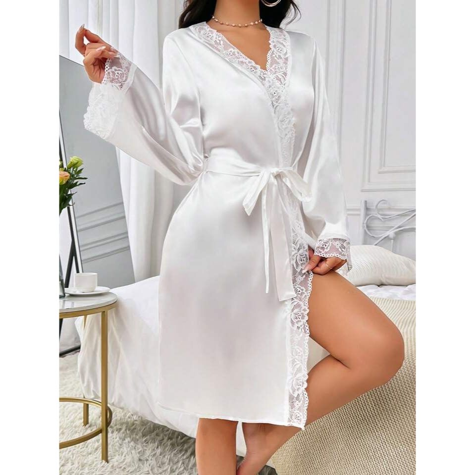 Robe Noiva Branco De Cetim