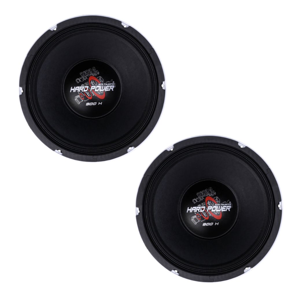 Kit com 2 médio grave Hard Power HP 900 de 900W RMS 8 ohms